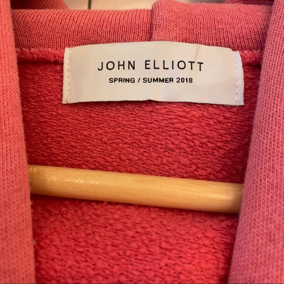 John Elliott Pink Hoodie - Picture 2 of 3